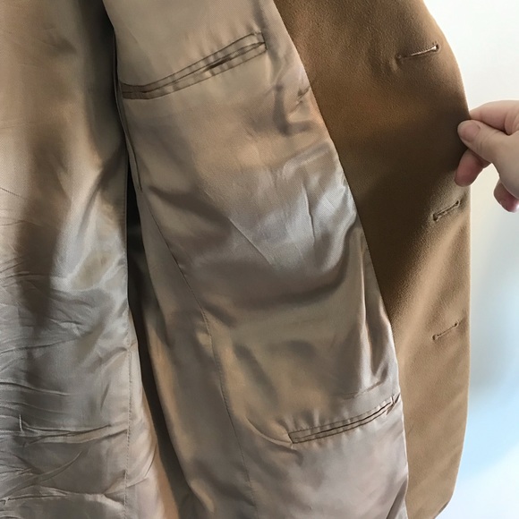 Men’s Tan Suede Sport Coat Size 44L - Picture 4 of 6